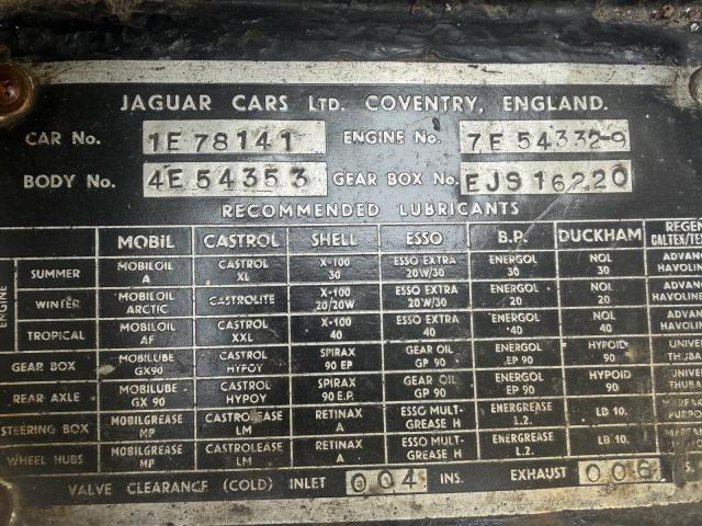 1968 JAGUAR E - TYPE